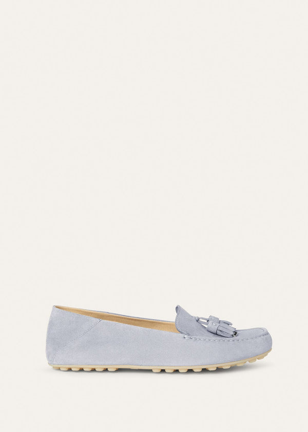 Mocassini Dot Sole Walk in Suède Zircone Donna