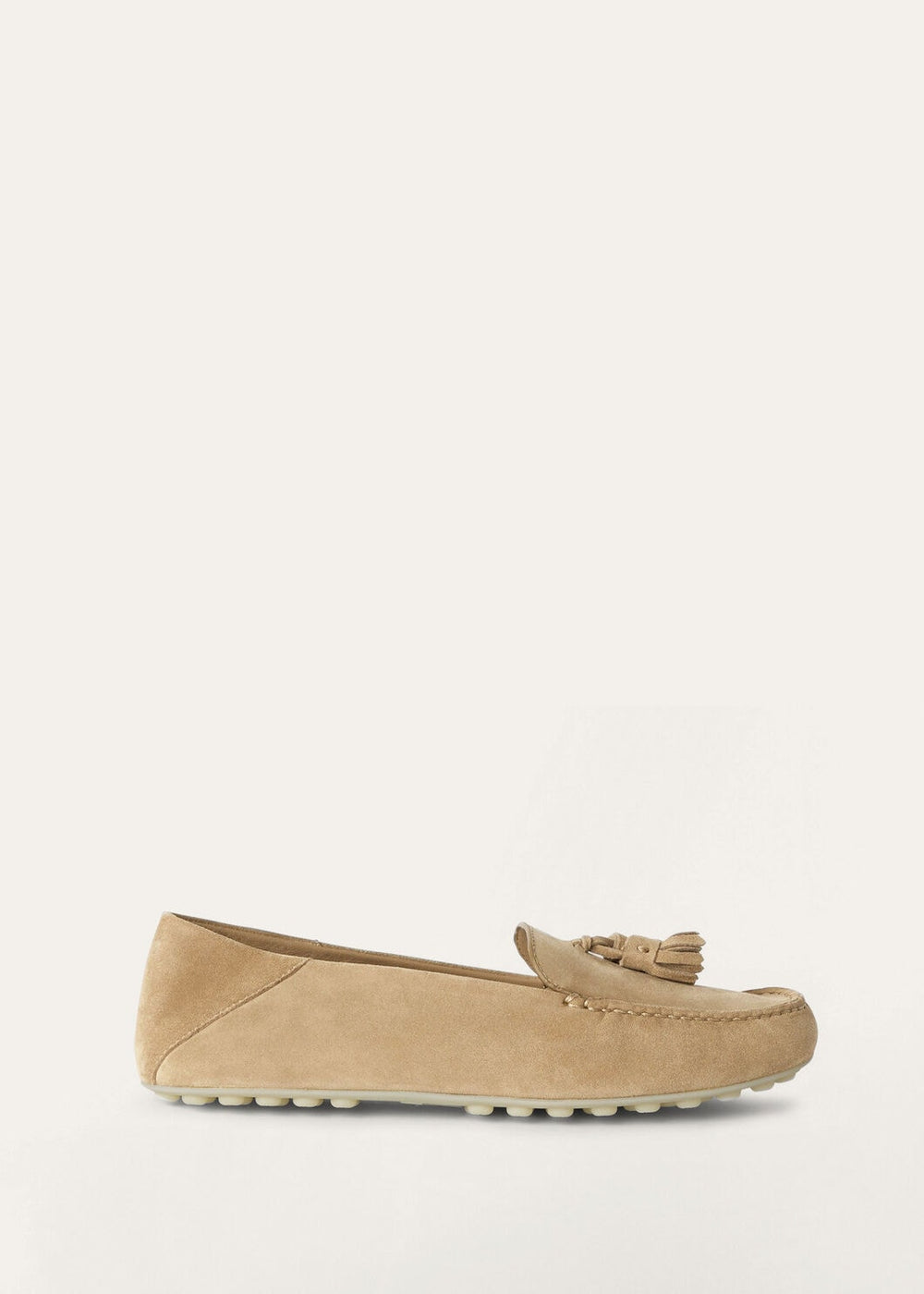 Mocassini Dot Sole Walk in Suède Beige Donna