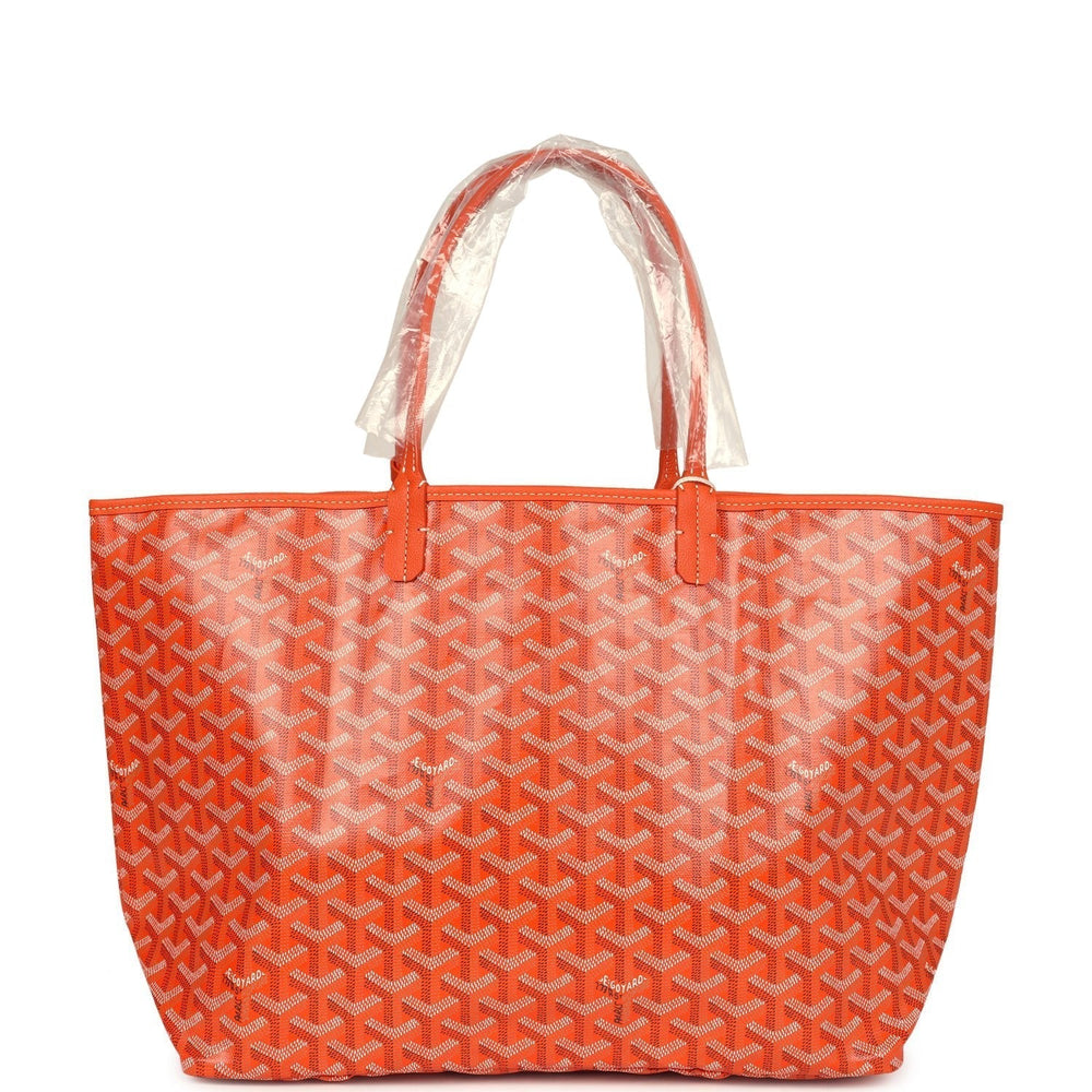 Goyard Goyardine Orange St. Louis PM Tote Bag Palladium Hardware – Accessorio premium elegante