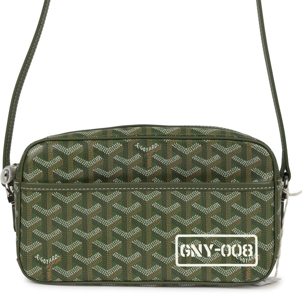 Goyard Goyardine Khaki Cap Vert PM Bag Palladium Hardware – Accessorio premium elegante