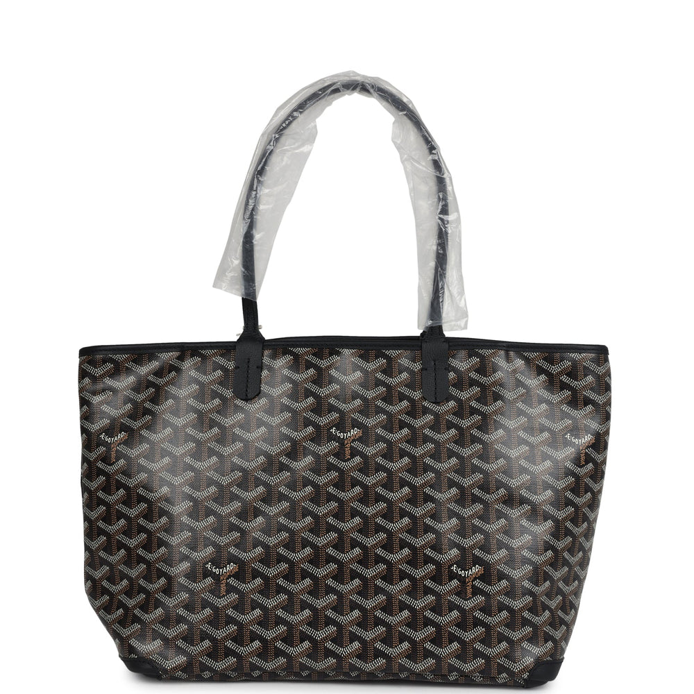 Goyard Goyardine Black Artois PM Tote Palladium Hardware – Accessorio premium elegante