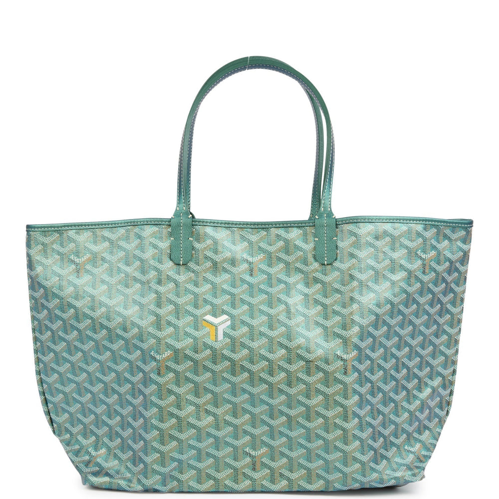 Goyard Goyardine Pearly Green St. Louis PM Tote Bag Palladium Hardware – Accessorio premium elegante