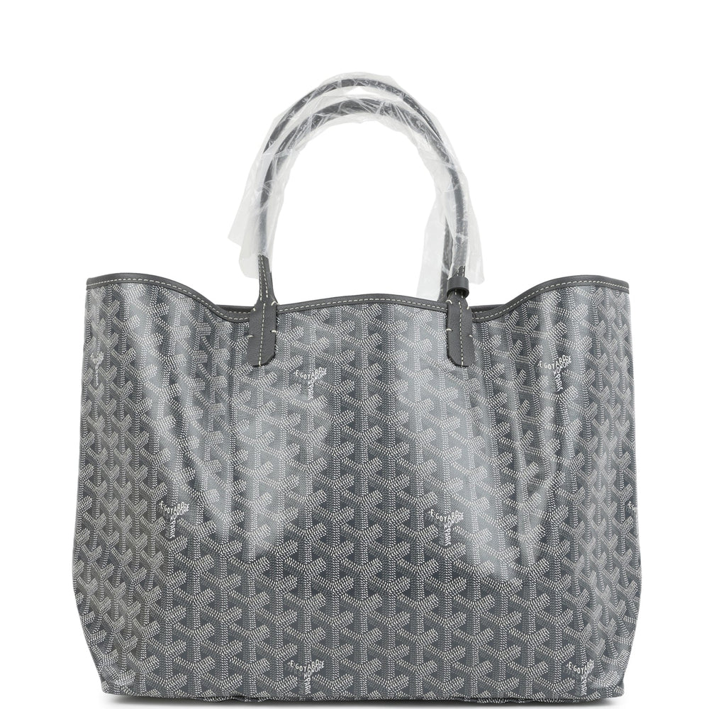 Goyard Goyardine Grey St. Louis PM Tote Bag Palladium Hardware – Accessorio premium elegante