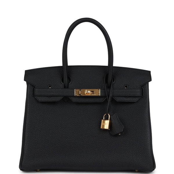 Hermes Birkin 30 Black Togo Gold Hardware – Accessorio premium elegante