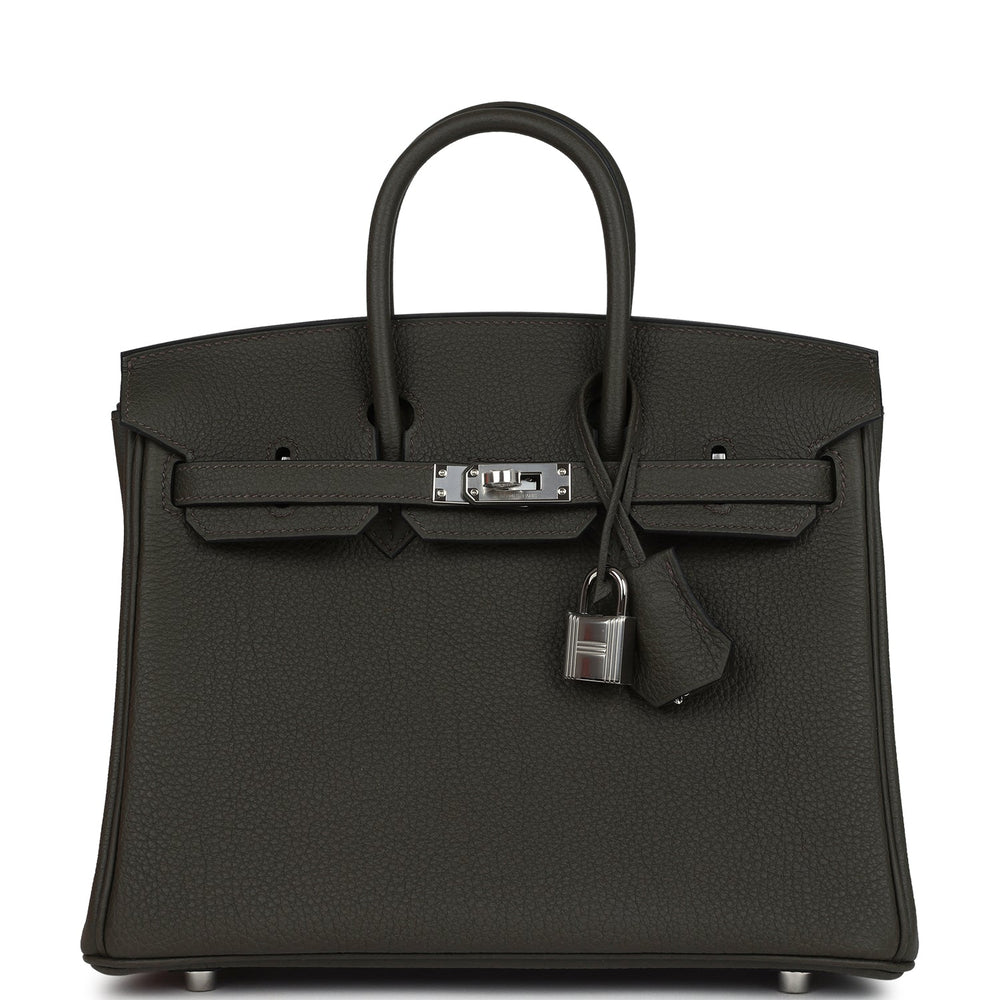 Hermes Birkin 25 Vert de Gris Togo Palladium Hardware – Accessorio premium elegante