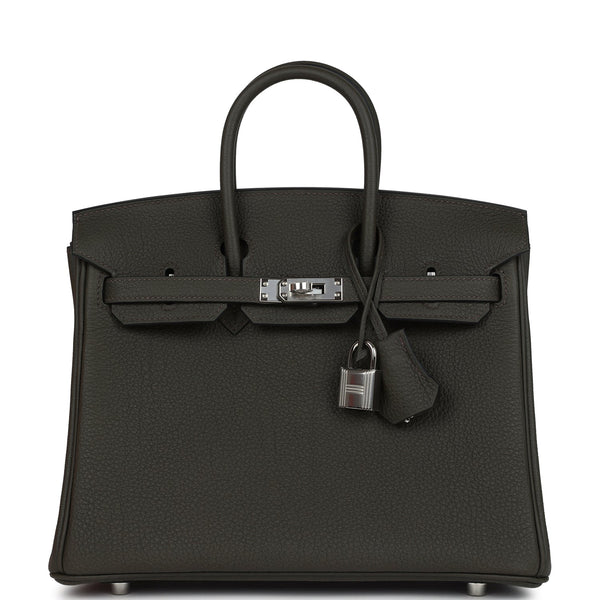 Hermes Birkin 25 Vert de Gris Togo Palladium Hardware – Accessorio premium elegante