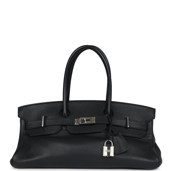 Hermes Shoulder Birkin 42 JPG Black Clemence Palladium Hardware – Accessorio premium elegante
