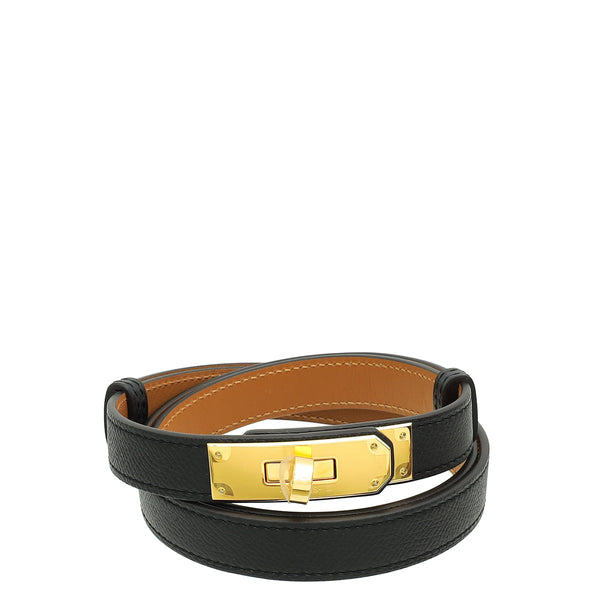 Hermes Noir Kelly 18 Belt – Accessorio premium elegante