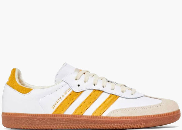 Adidas Samba Sporty & Rich White Bold Gold – Accessorio premium elegante