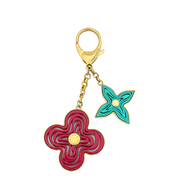 Louis Vuitton Bicolor Naif Resin Key Holder Bag Charm – Accessorio premium elegante