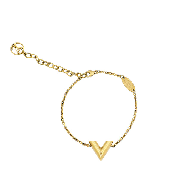 Louis Vuitton Gold Essential V Bracelet – Accessorio premium elegante