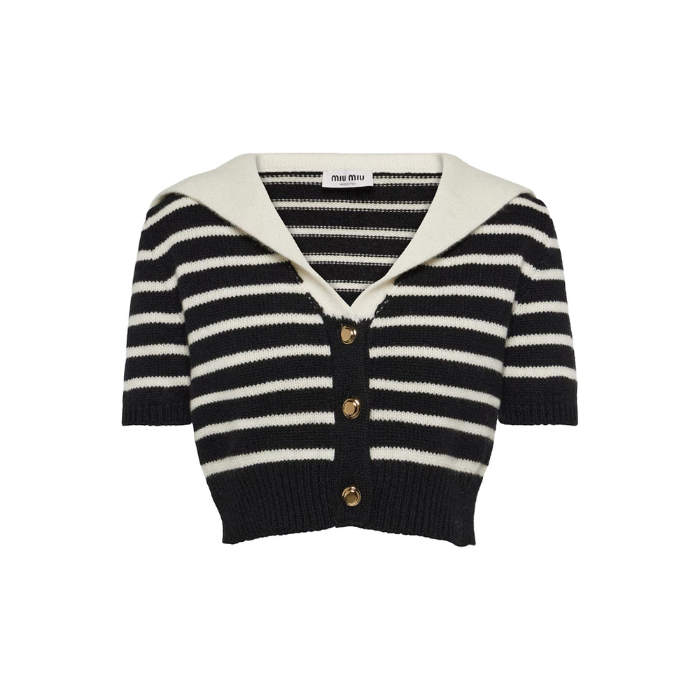 MIU MIU - CROPPED CASHMERE CARDIGAN – Accessorio premium elegante