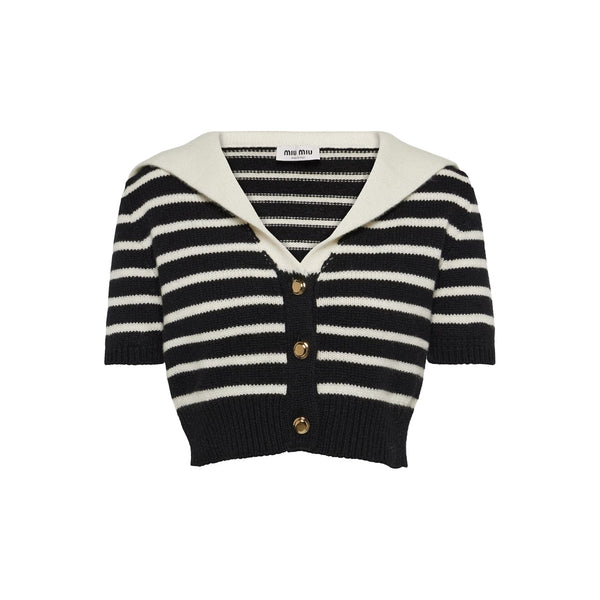 MIU MIU - CROPPED CASHMERE CARDIGAN – Accessorio premium elegante