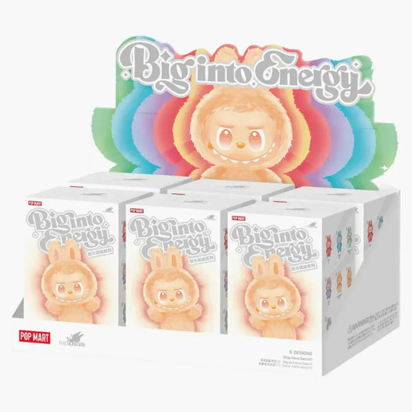 Pop Mart Labubu The Monsters Big Into Energy Series Vinyl Plush Pendant Sealed Case (6 Blind Boxes) – Accessorio premium elegante