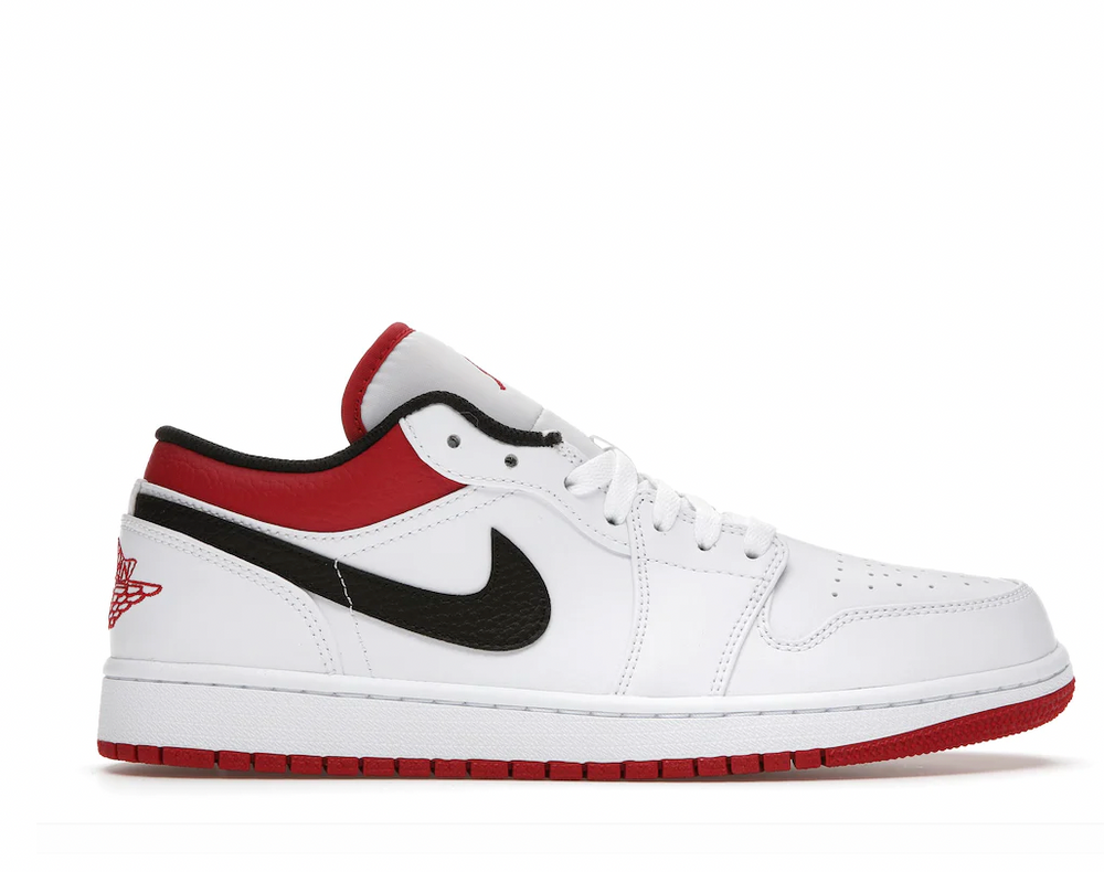 Jordan 1 Low White University Red Black – Accessorio premium elegante