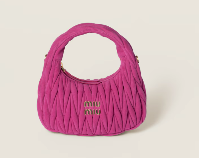 Borsa Wander in pelle scamosciata matelassé – Accessorio premium elegante