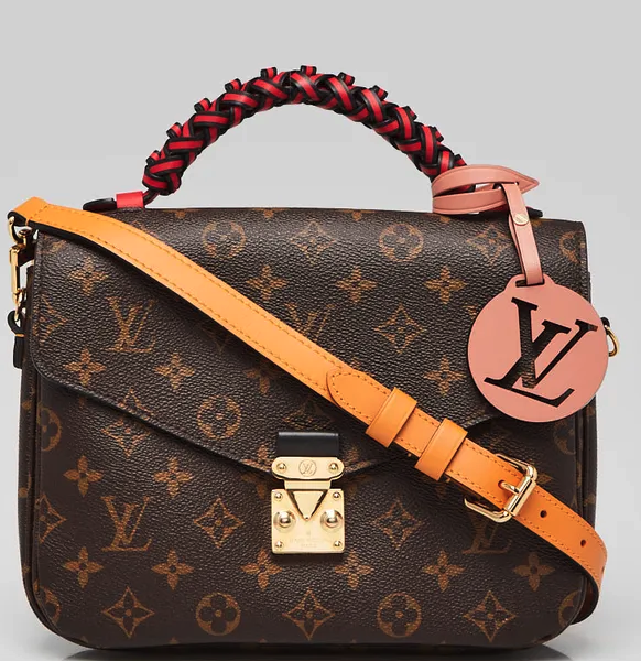 Borsa Pochette Metis in tela Monogram con manico intrecciato – Accessorio premium elegante