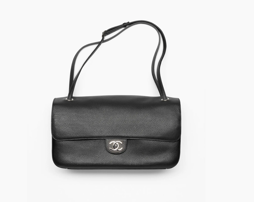 MAXI FLAPBAG BLACK