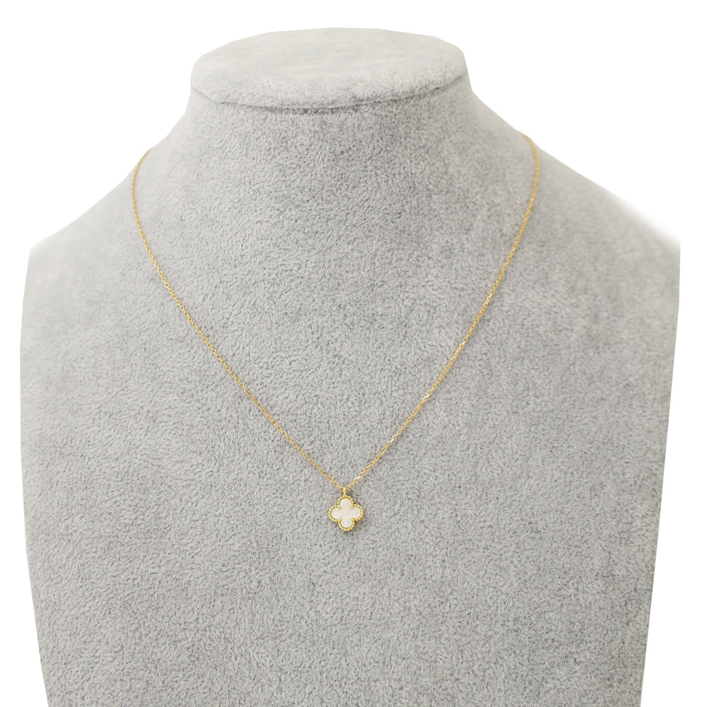 Van Cleef & Arpels 18K Yellow Gold MOP Sweet Alhambra Necklace – Accessorio premium elegante