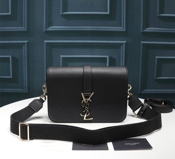 YSL BORSA SATCHEL SOLFERINO MEDIA IN PELLE DI VITELLO – Accessorio premium elegante
