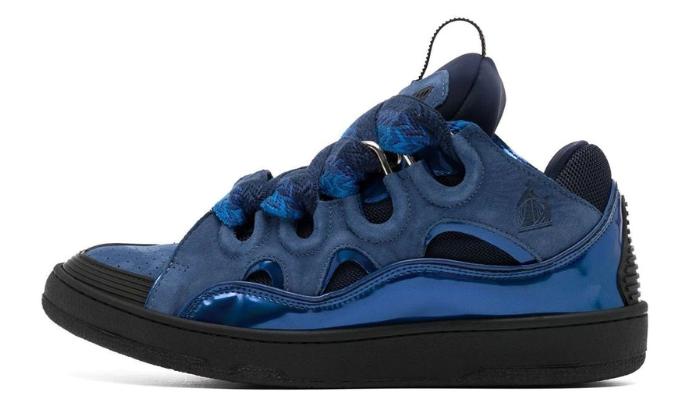 LANVIN CURB-RHINESTONE EMBELLISHED BLUE – Accessorio premium elegante