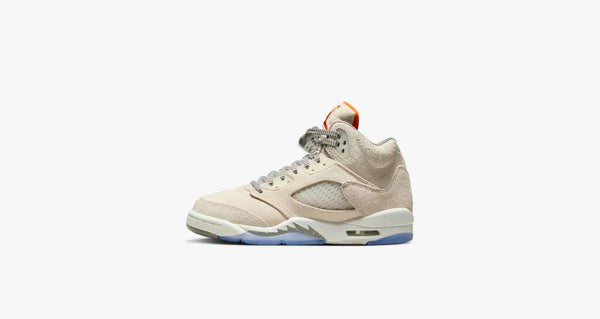 Air Jordan 5 Retro SE 'Craft' Light Orewood Brown Sneakers for Big Kids (GS)