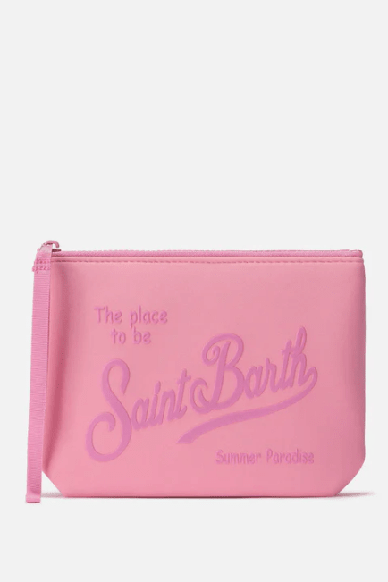 Pochette Aline in scuba rosa