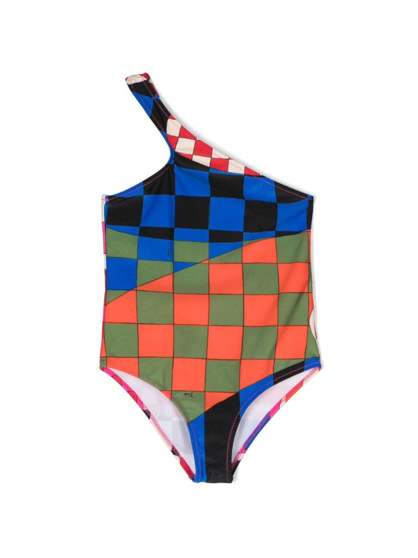 Costume da bagno con stampa geometrica – Accessorio premium elegante