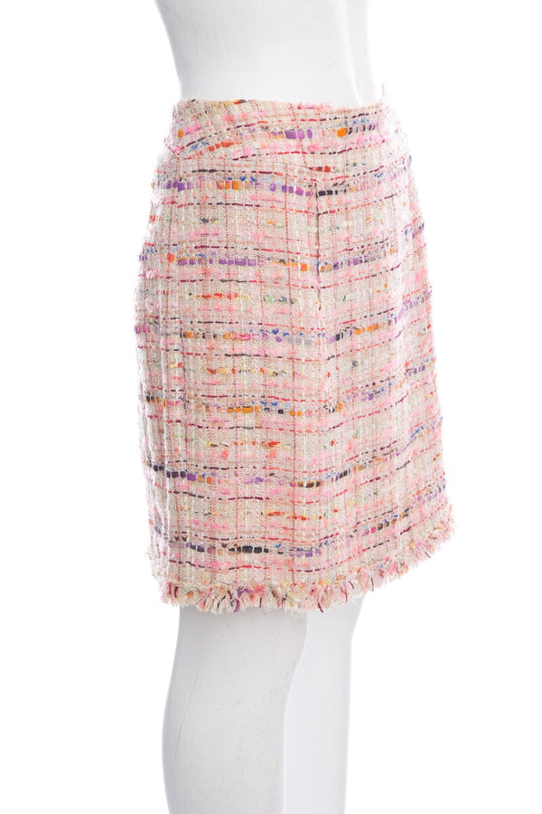 Chanel 2004 Spring Multicolor Tweed Mini Skirt SZ 40 – Accessorio premium elegante