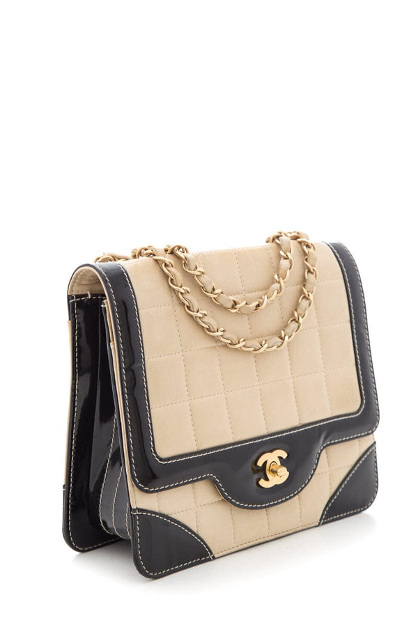 Chanel 2000 Beige &  Black Chocolate Bar Handbag – Accessorio premium elegante