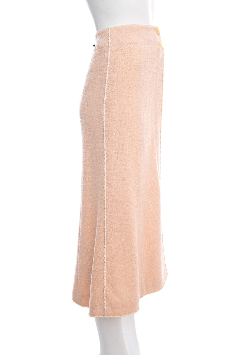Chanel 1999 Pink Woven Maxi Skirt SZ 34 – Accessorio premium elegante