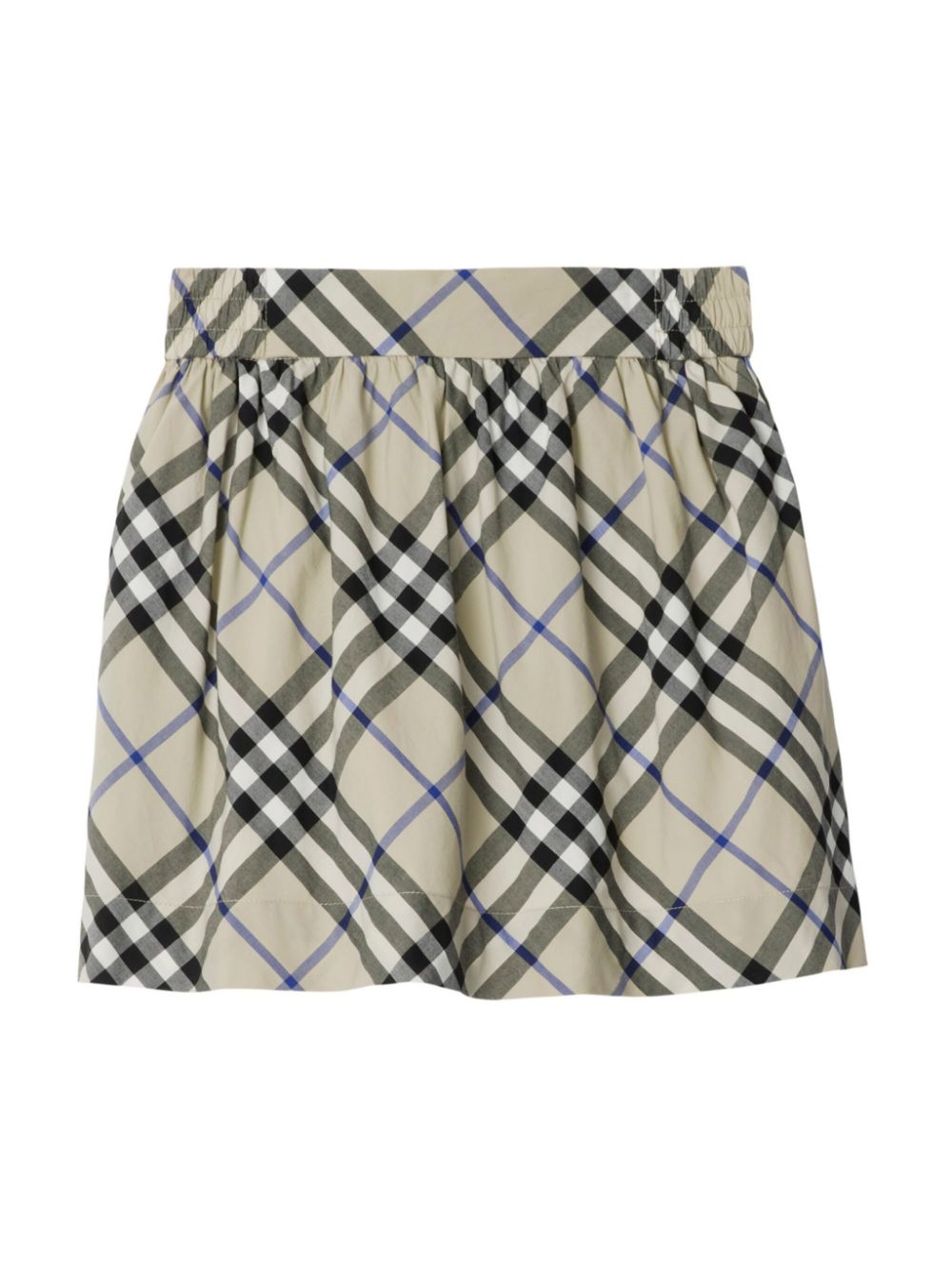 Gonna con motivo Vintage Check per bambina Burberry Kids beige con vita elasticizzata – Accessorio premium elegante