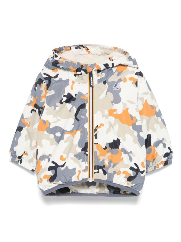 Giubbino per neonato K Way Kids E. Le Vrai 3.0 Claudine multicolore con design imbottito – Accessorio premium elegante