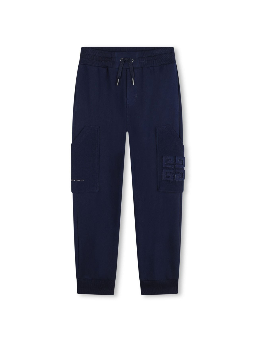 Pantaloni per bambino Givenchy Kids blu con caratteristico motivo 4G – Accessorio premium elegante