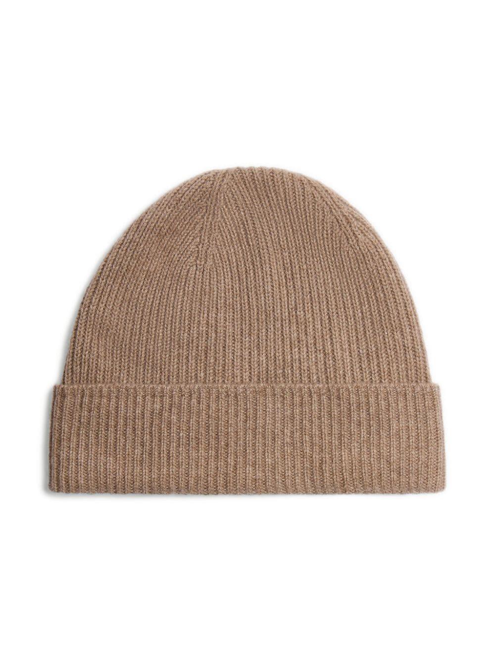 Berretto Benny a coste per bambino Bonpoint marrone con tesa con piega – Accessorio premium elegante