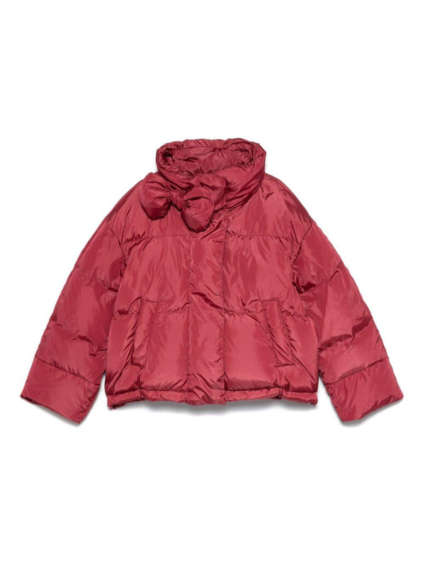 Piumino per bambina Il Gufo rosa con design imbottito in taffetà – Accessorio premium elegante