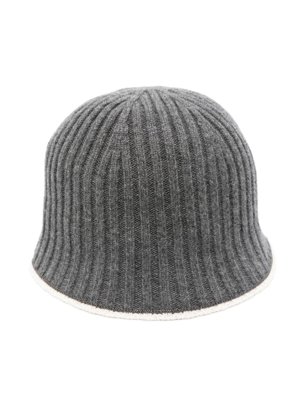 Berretto con catena Monili per bambina Brunello Cucinelli Kids grigio – Accessorio premium elegante
