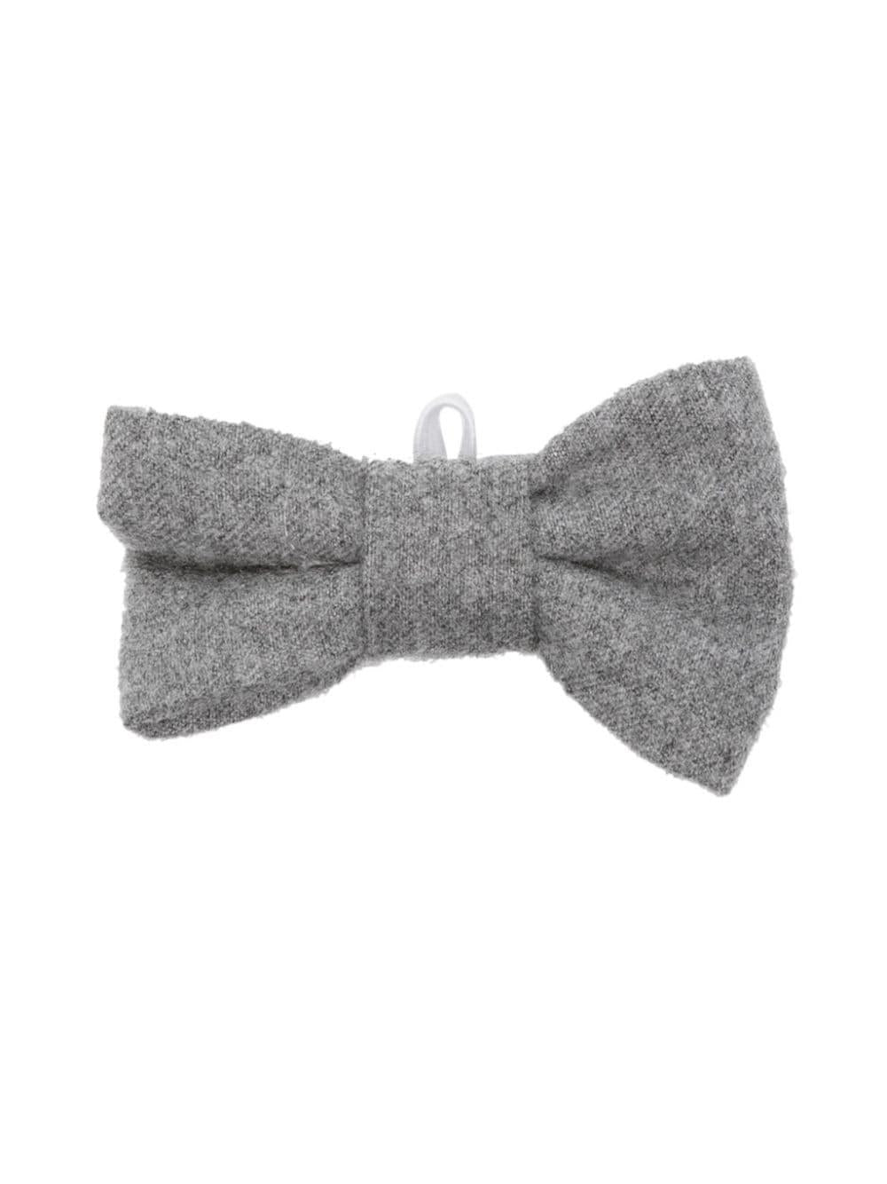 Papillon per bambino Il Gufo grigio con effetto spazzolato – Accessorio premium elegante