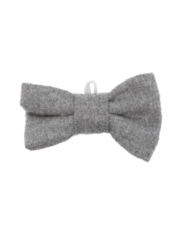 Papillon per bambino Il Gufo grigio con effetto spazzolato – Accessorio premium elegante