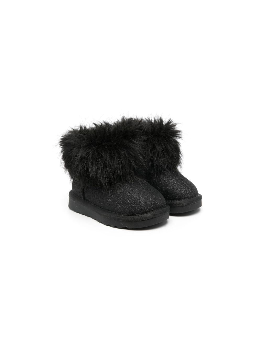Stivali per bambina Monnalisa nero con dettaglio con glitter – Accessorio premium elegante