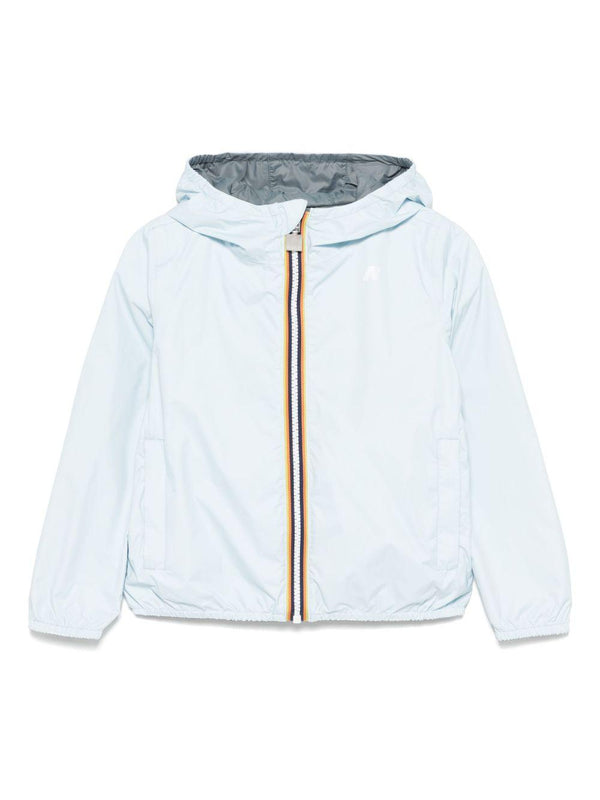 Giacca per bambini K-Way Kids Jake azzurro con design reversibile – Accessorio premium elegante