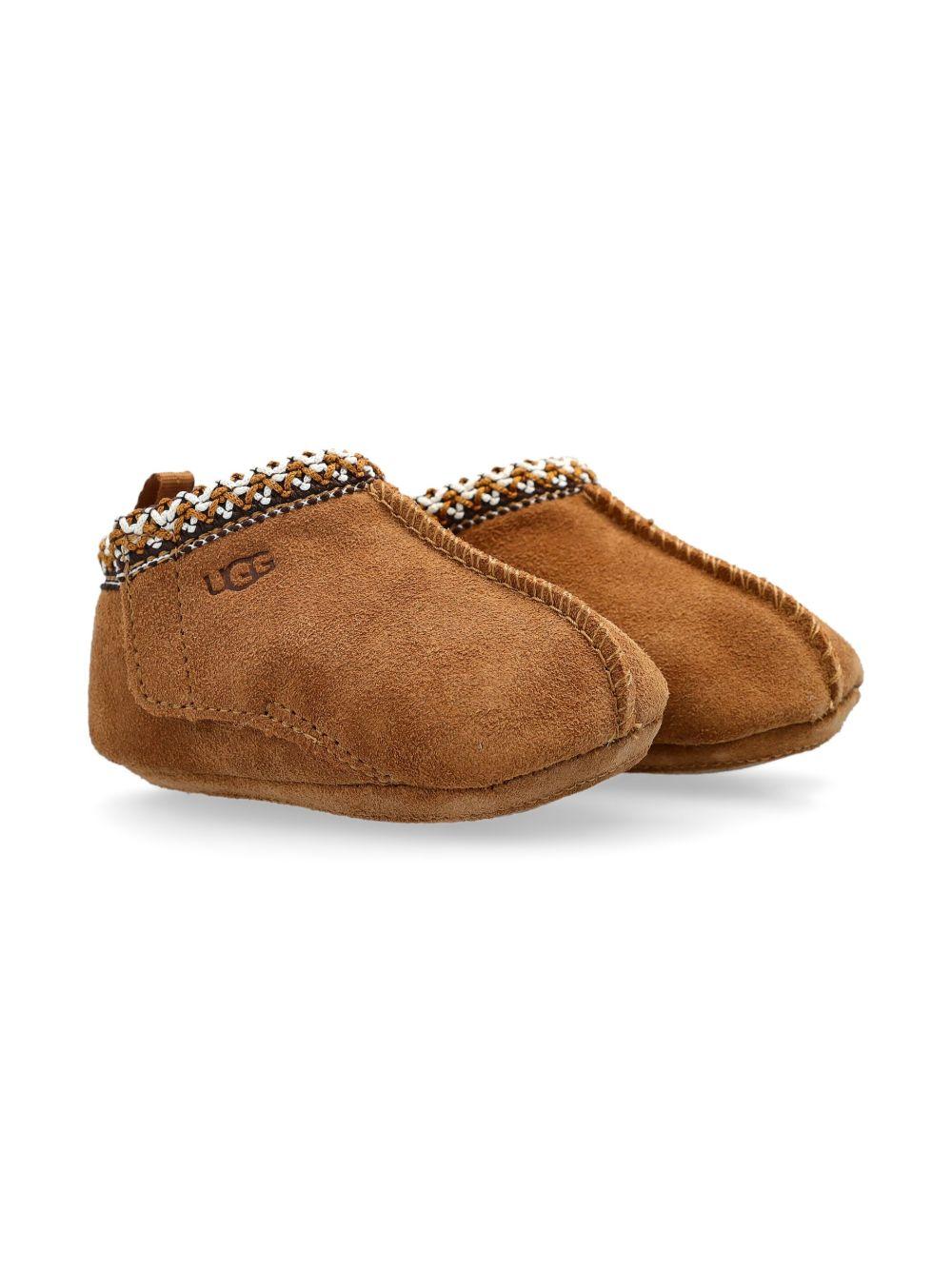 Stivali Tasman per neonati UGG Kids marroni con logo laterale inciso – Accessorio premium elegante