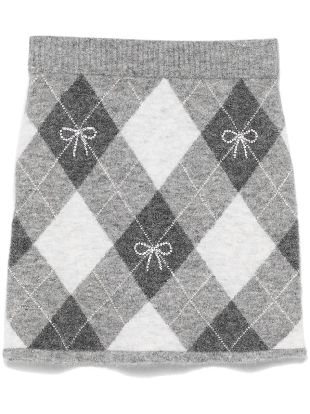 Minigonna per donna MC2 Saint Barth Chatel grigio lavorata a maglia – Accessorio premium elegante