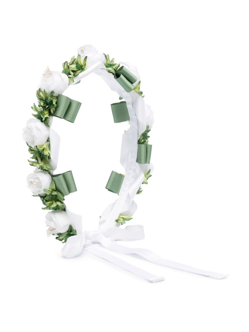 Cerchietto con applicazione a fiori – Accessorio premium elegante