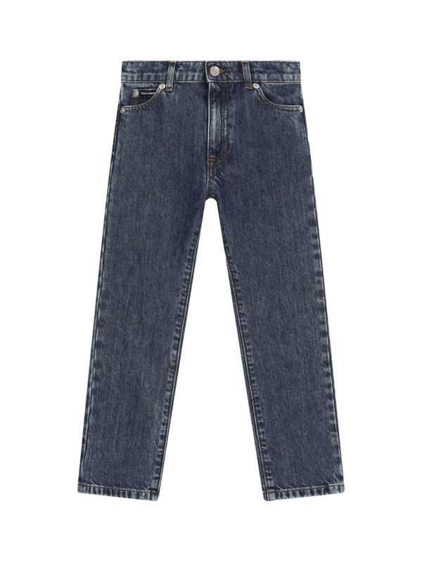 Jeans skinny con placca logo – Accessorio premium elegante