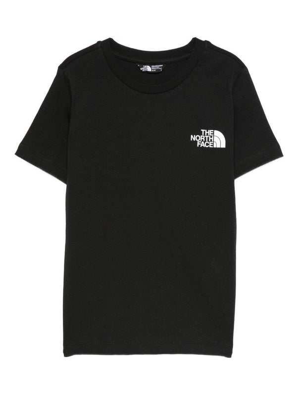 T-shirt per bambino The North Face Kids nero con logo sul petto – Accessorio premium elegante