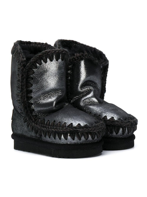 Stivaletti Eskimo per bambina Mou Kids nero con design senza lacci – Accessorio premium elegante