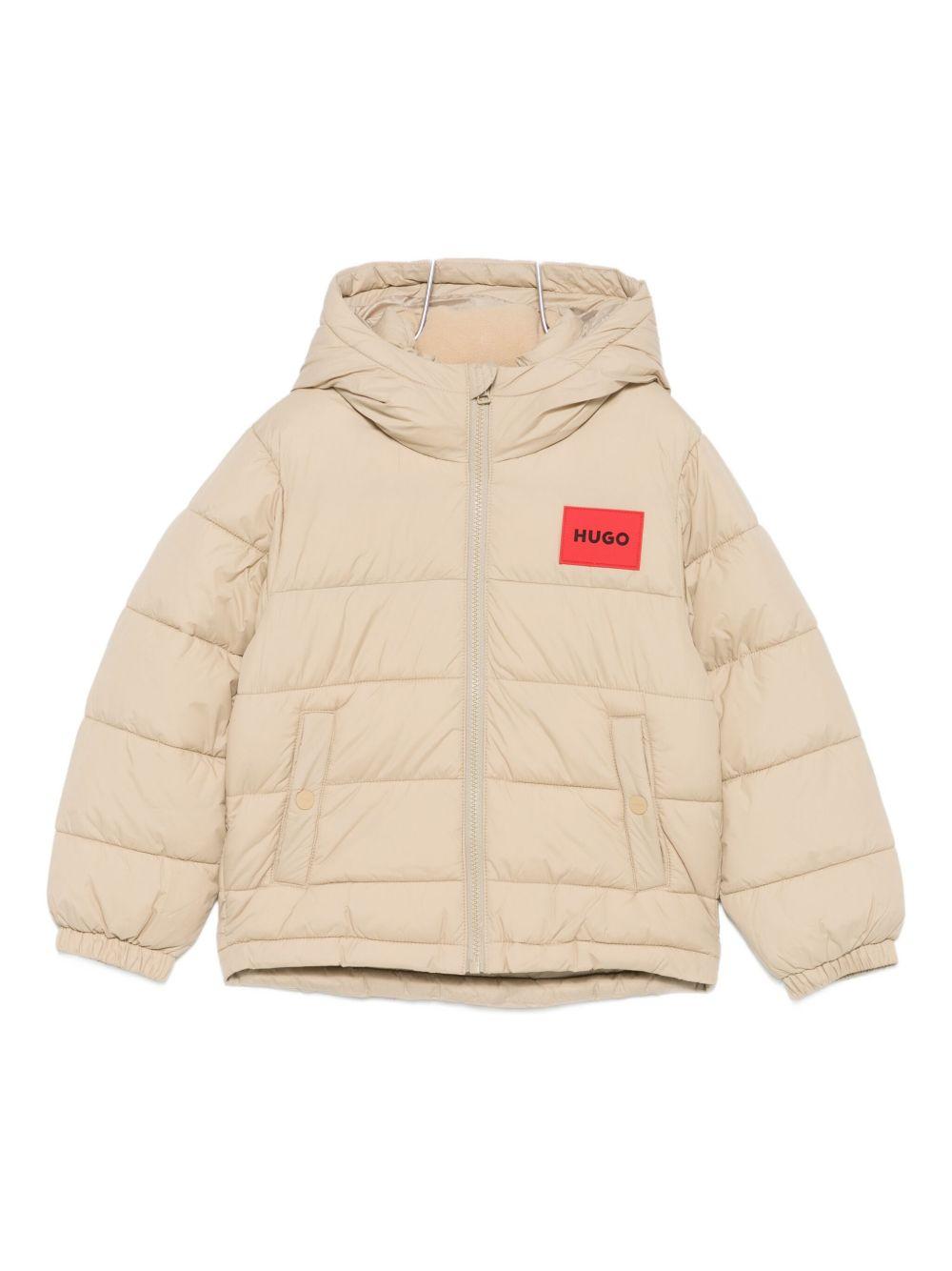 Giubbino per bambino Hugo Kids beige con dettaglio trapuntato – Accessorio premium elegante