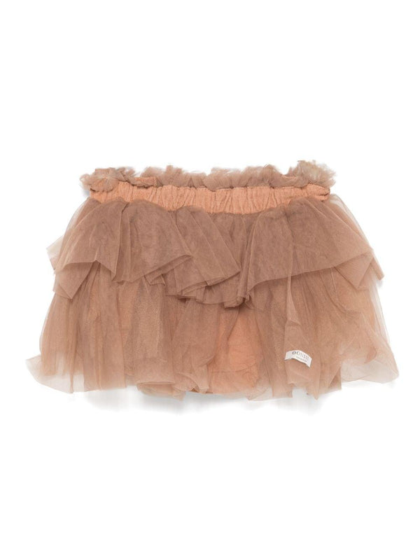 Gonna tutù bassa per neonata Donsje marrone con elastico in vita – Accessorio premium elegante