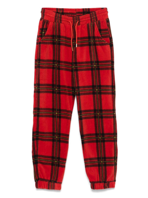 Pantaloni sportivi per bambino Mini Rodini rossi tartan – Accessorio premium elegante